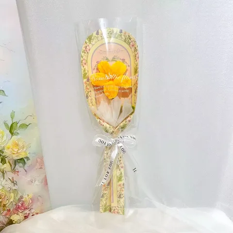 Handgemachte Chenille Stifte Hibiskus Blumenstrauß Fertige Künstliche Florale Geschenk Für Lehrer Freund Party Heimdekoration