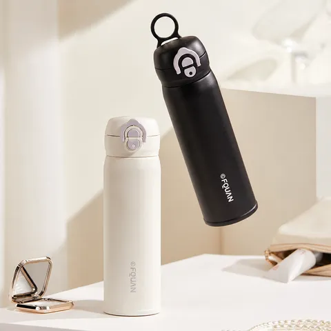 316 Edelstahl Isolierbecher Mit Strohhalm Tragbare Thermosflasche Doppelter Trinkwasserflasche Für Büro Außenbereich