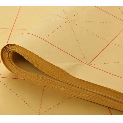 Kalligraphie Übungspapier Reispapier Gitter Mao Bian Papier Halb-Reifes Schreibpapier Für Anfänger Schüler Schreibwaren
