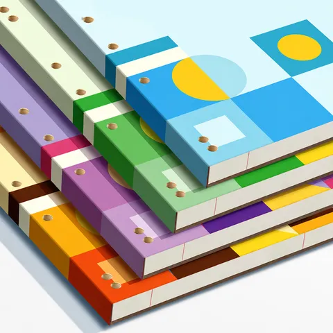 A4 Loose Leaf Notebook Minimalist Ruled Journal Diary Thick Paper Office School Daily Writing Note Pad