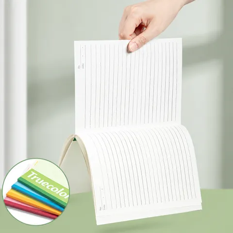 Minimalistisches Softcover Notizbuch Schüler Büro Liniert Journal Papier Notizbuch Mehrfarbiger Einband