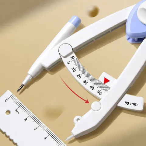 Plastik Schüler Digitale Anzeige Mathe Zirkel Multifunktionales Zeichenwerkzeug Mit Skala Prüfung Erlaubt Schreibwaren