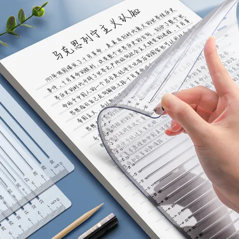 Transparenter Kunststoff Gitterlineal Für Masterprüfung Politischer Antwortbogen A4 Papier Linienzeichnung Werkzeug
