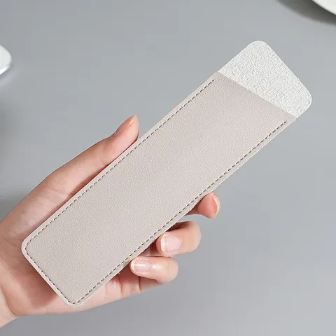 Custodia per Penna in Pelle Minimalista Segnalibro d'Affari Portapenne Custodia Portatile per Cancelleria da Ufficio e Scuola