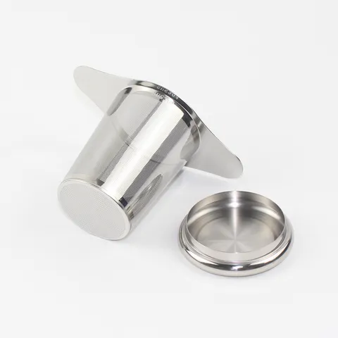 Infuseur à Thé en Acier Inoxydable Passoire à Thé à Maille Fine avec Poignée à Double Oreille Accessoires de Vaisselle à Thé de Cuisine