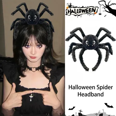 Halloween Spinne Stirnband Lustige Plüsch Fledermaus Geist Augapfel Haarklammern Party Deko Mit LED Lichter Gruselig Festlicher Kopfschmuck