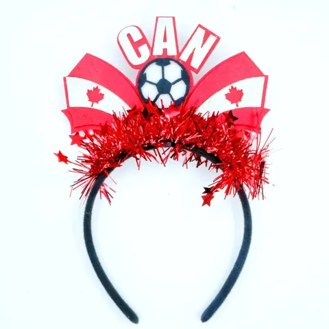 Diadema de Fan de Fútbol con Bandera Nacional Equipo Nacional Animación Banda para el Cabello Accesorio Fiesta Deportiva para Mujer Hombre
