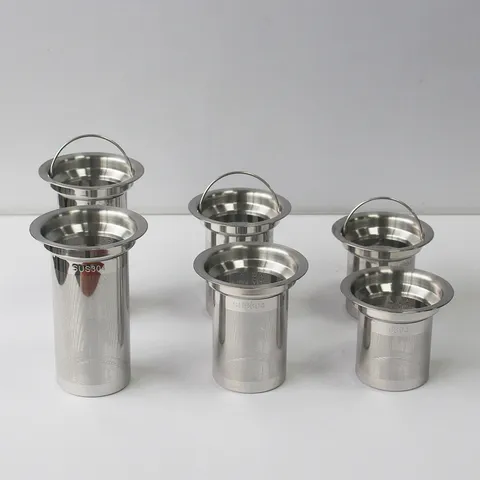 Diffuseur de Thé en Acier Inoxydable Filtre à Thé à Maille Fine Filtre à Thé en Vrac avec Poignée Accessoires de Cuisine