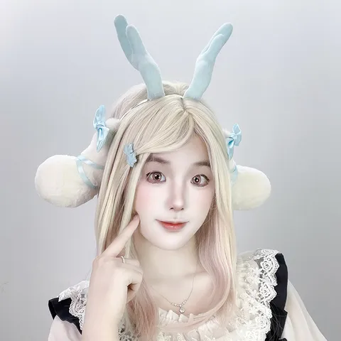 Diadema de Pelo de Ciervo Orejas Cosplay Lindo Animal Banda de Pelo Para Fiesta Convención de Anime Hombres Mujeres