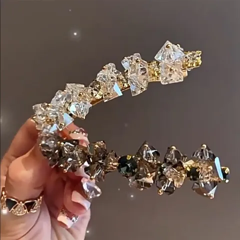 Pince à Cheveux Fleur en Strass Faite à la Main pour Femmes Élégante Pince à Ressort Nœud Perle Artificielle Accessoires Cheveux Style Coréen