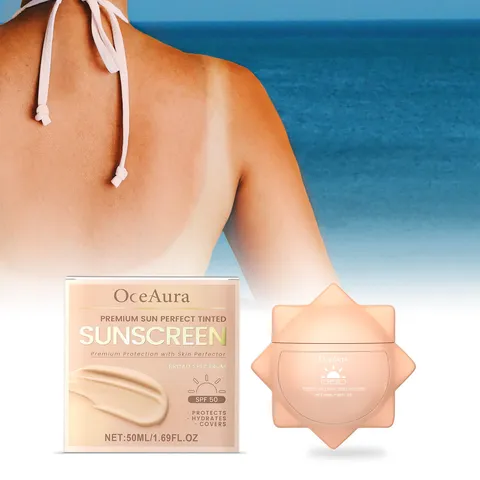 Antiliaki Krema me Chroma SPF 50 Elafry Enydatiki Prostasia Prosopou Adiavrtyti Peripoiisi Epidermidas