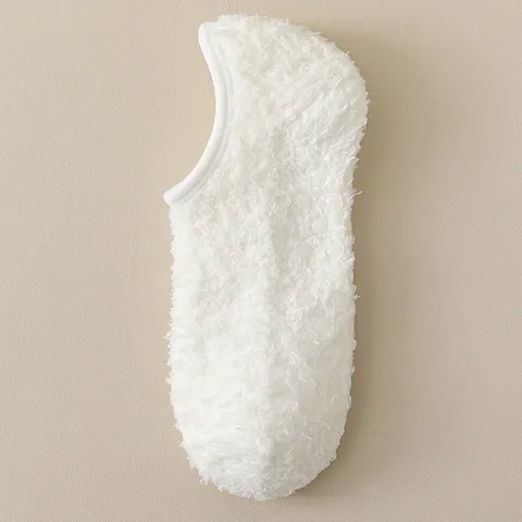 Heren Coral Fleece Verdikte Warme Vloersokken Antislip Siliconen Bodem Thuis Slapen Bed Sokken Binnen Wintersokken