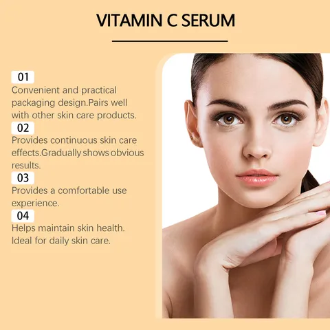 Sérum Facial de Vitamina C HOYGI Esencia Iluminadora e Hidratante Facial con Botella con Gotero