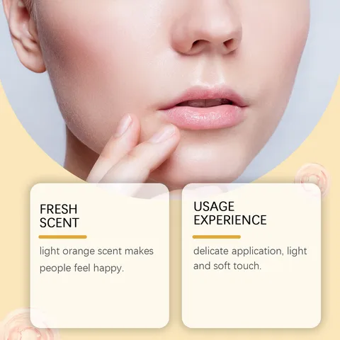 Orange Feuchtigkeitsspendendes Lippenöl Hydratisierender Lippenverstärker Klares Nährendes Lip Care Essence Liquid Glänzender Lip Gloss Für Frauen