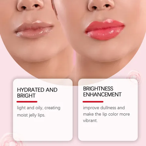 Huile à Lèvres Hydratante à la Fraise Légère Essence Hydratante Brillance Soin Nourrissant pour Lèvres Secs
