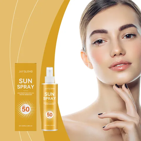 Spray Solaire Imperméable SPF 50 Haute Protection Écran Solaire Portable Rafraîchissant Extérieur Corps Visage Soin de la Peau
