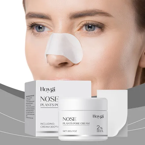 HOYGI Maschera Nasale Rimozione Punti Neri Crema Peel Off E Strisce Nasali Pulizia Profonda Pori Cura Viso