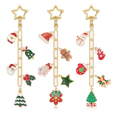 Kit Fai da Te per Portachiavi 189 Pezzi Ciondoli in Smalto di Lega Pinze Anelli Natale Oceano Set per Creazione Gioielli
