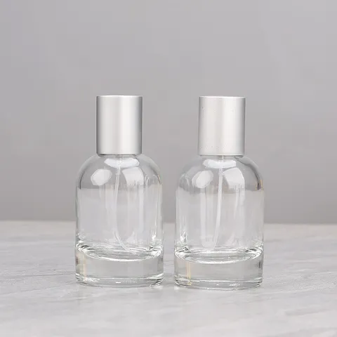Portable Clear Glass Perfume Refillable Bottle Empty Cosmetic Container Travel Dispenser Bottle For Liquid Toner