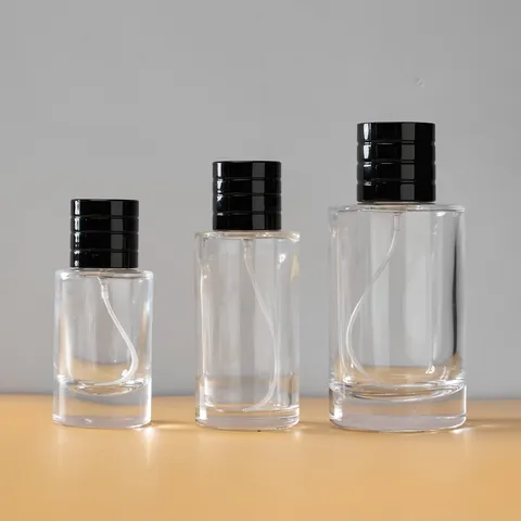 Glass Perfume Atomizer Bottle Refillable Empty Cosmetic Container With Silver Spray Pump For Travel Daily Use