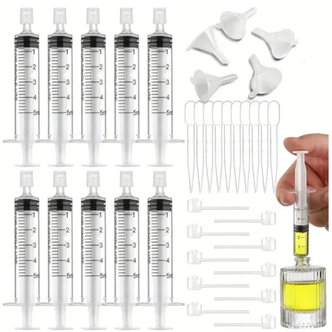 Perfume Essential Oil Refill Tool Kit Plastic Syringe Dropper Funnel Pump Dispenser Transfer Accessories Set