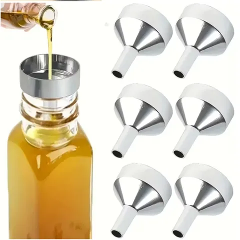 Mini Embudo de Aluminio para Perfume Aceite Esencial Dispensación de Líquidos Herramienta Embudo de Metal Portátil