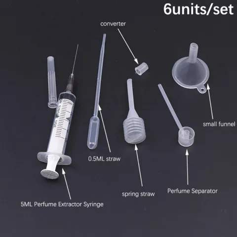 Plastic Perfume Dispenser Small Funnel Dropper Pipette Transfer Pump Makeup Decanting Kit For Travel