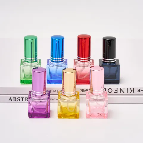 Γυάλινο Μπουκάλι Spray Αρώματος με Gradient Χρώμα Φόρητο Ξαναγεμιζόμενο Άδειο Atomizer Δοχείο Δείγματος Για Ταξίδι Καθημερινή Χρήση