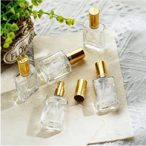 Glass Perfume Atomizer Bottle Refillable Empty Cosmetic Container Portable Fine Mist Spray Bottle For Travel