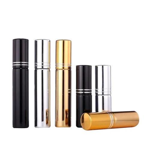 Refillable Perfume Spray Bottle UV Electroplated Glass Cosmetic Fine Mist Atomizer Portable Travel Container