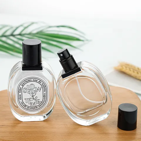Portable Clear Glass Perfume Spray Bottle Empty Refillable Travel Cosmetic Atomizer Container