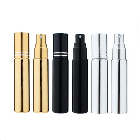 Refillable Perfume Spray Bottle UV Electroplated Glass Cosmetic Fine Mist Atomizer Portable Travel Container