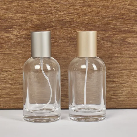 Portable Glass Perfume Bottle Refillable Empty Scent Atomizer Cosmetic Container With Metal Sprayer Cap For Travel Home