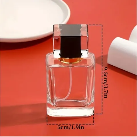 Flacon Vaporisateur de Parfum en Verre Vide Rechargeable Récipient de Sous-embouteillage Cosmétique Avec Bouchon Noir et Pompe Dorée Pour Voyage Maison