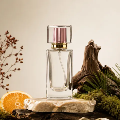 Luxury High End Glass Perfume Bottle With Crystal Cap Refillable Spray Bottle Empty Cosmetic Container For Travel Home