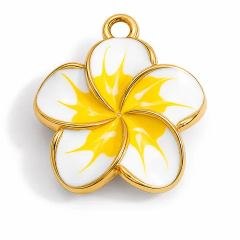Stainless Steel DIY Jewelry Accessories Rhinestone Enamel Plumeria Heart Sunglasses Airplane Charms For Necklace Bracelet Making Jewelry Finding