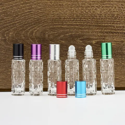 Glas Ätherisches Öl Roller Flasche Leere Parfüm Spender Flasche Mit Metallkappe Und Roller Ball Für Reise Täglichen Gebrauch