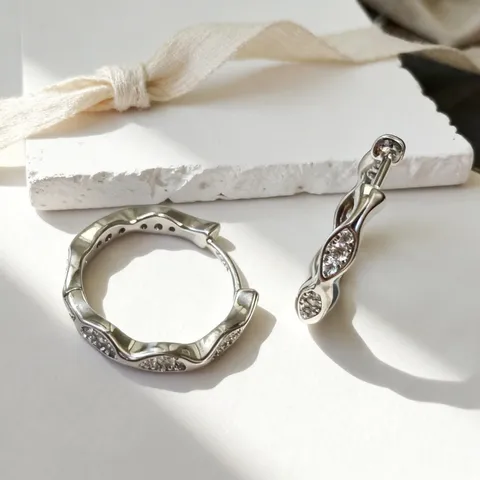 925 Sterlingsilber Wellenkante Ohrringe Für Damen Einfach Zirkonia Eingelegt Schmuck Temperament Gold Silber Ohrringe