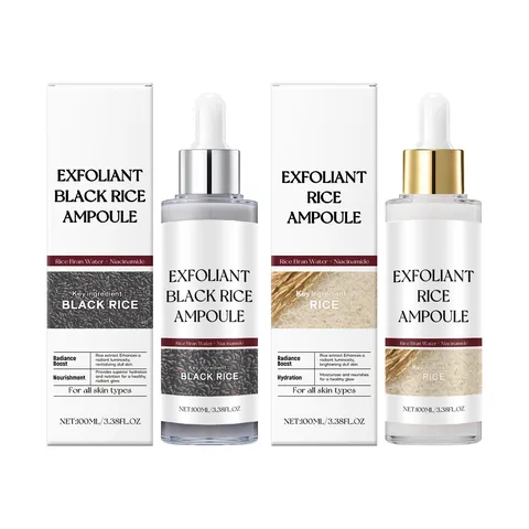 Sérum Ampolla de Arroz Exfoliante Niacinamida Agua de Salvado de Arroz Sérum Facial Suave Hidratante Cuidado de la Piel