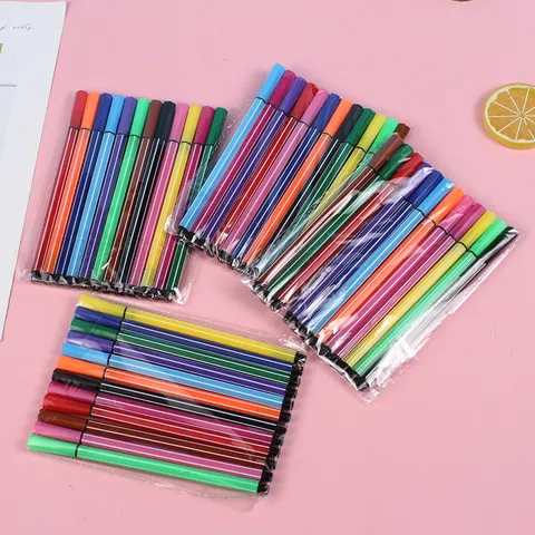 Children Washable Watercolor Pens Bagged Drawing Pens Kids Painting Art Supplies Student Coloring Marker Pens