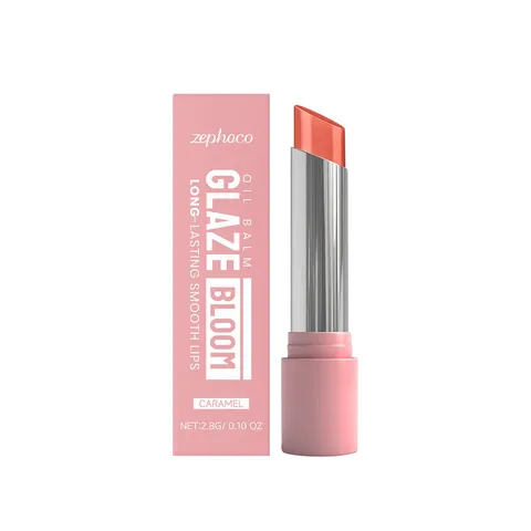 Glaze Bloom Moisturizing Lip Balm Caramel Tinted Hydrating Lip Care Smoothing Dry Lips Nourishing Glossy Makeup