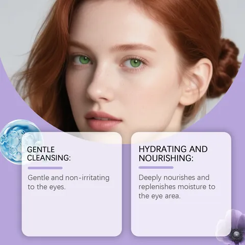 EELHOE Zachte Gezichtsreinigngs-Mousse Ooglid Wimpers Reiniger Diepe Reiniging Hydraterende Make-up Remover Schuim