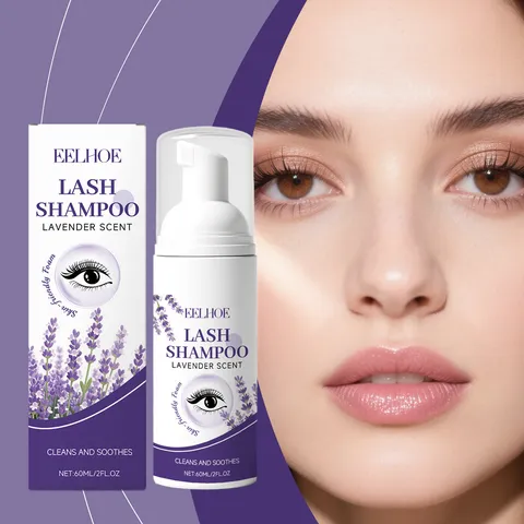 EELHOE Zachte Gezichtsreinigngs-Mousse Ooglid Wimpers Reiniger Diepe Reiniging Hydraterende Make-up Remover Schuim