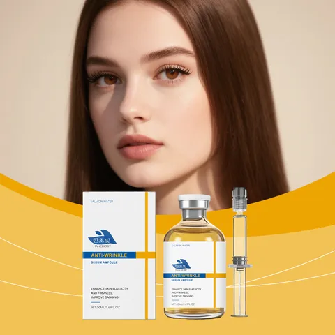 Anti-Wrinkle Facial Serum Ampoule With Dropper Deep Nourishing Firming Moisturizing Hydrating Skin Care Facial Treatment
