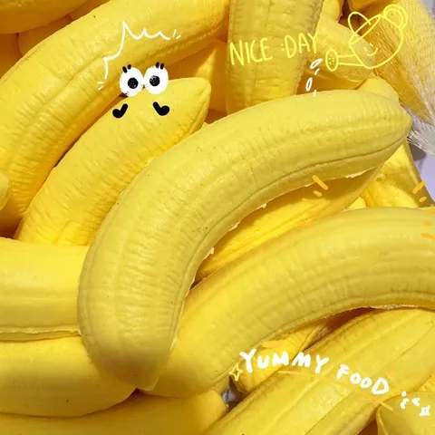 Juguete Squishy de Simulación de Plátano de Rebote Lento Suave Fruta Pelable Antiestrés Regalo