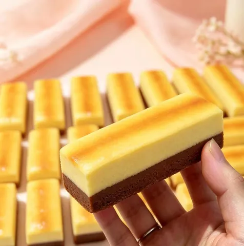 Juguete Squishy de Barra de Queso Simulada de Rebote Lento Lindo Sabor Crema Caramelo Alivio del Estrés Juguete de Descompresión