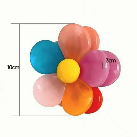 Creative Flower Rotating Magnetic Sealing Clip Food Bag Moisture Proof Seal Clip Cute Refrigerator Magnet Kitchen Gadget