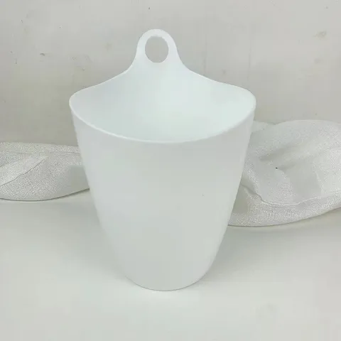 Cesta de Almacenamiento Montada en la Pared de Plástico Dormitorio Mesita de Noche Colgante Papelera Escritorio Organizador