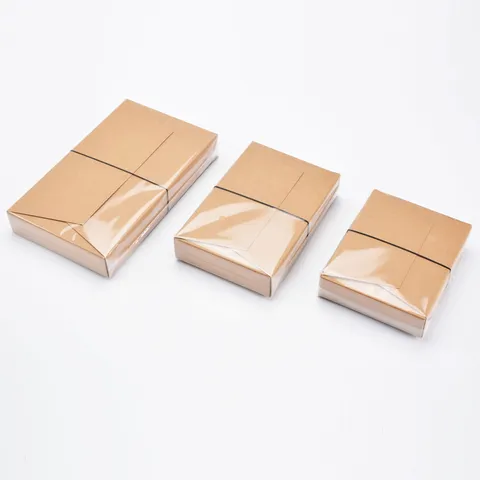Kraft Papieren Doos Set Niet-Geweven Zak Opbergdoos Voor Reiziger Notitieboekje Dagboek Organizer Verpakkingsdoos