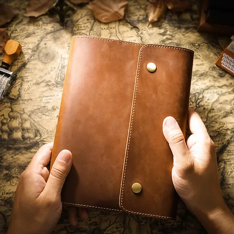 Vintage Echtleder Journal Einband A5 A6 Planer Notizbuch Schutzhülle Handgemachte Retro Tagebuch Geschäftsgeschenk